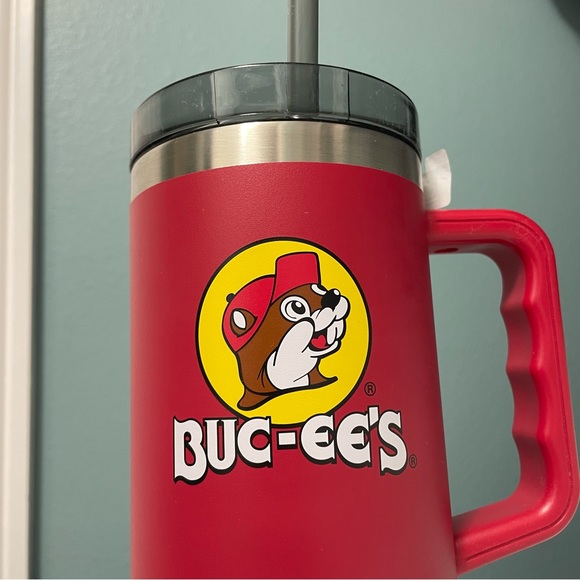NWT Red Buc-ee's/Yukon Fit Forty Insulated Handle Cup Tumbler - Picture 3 of 7